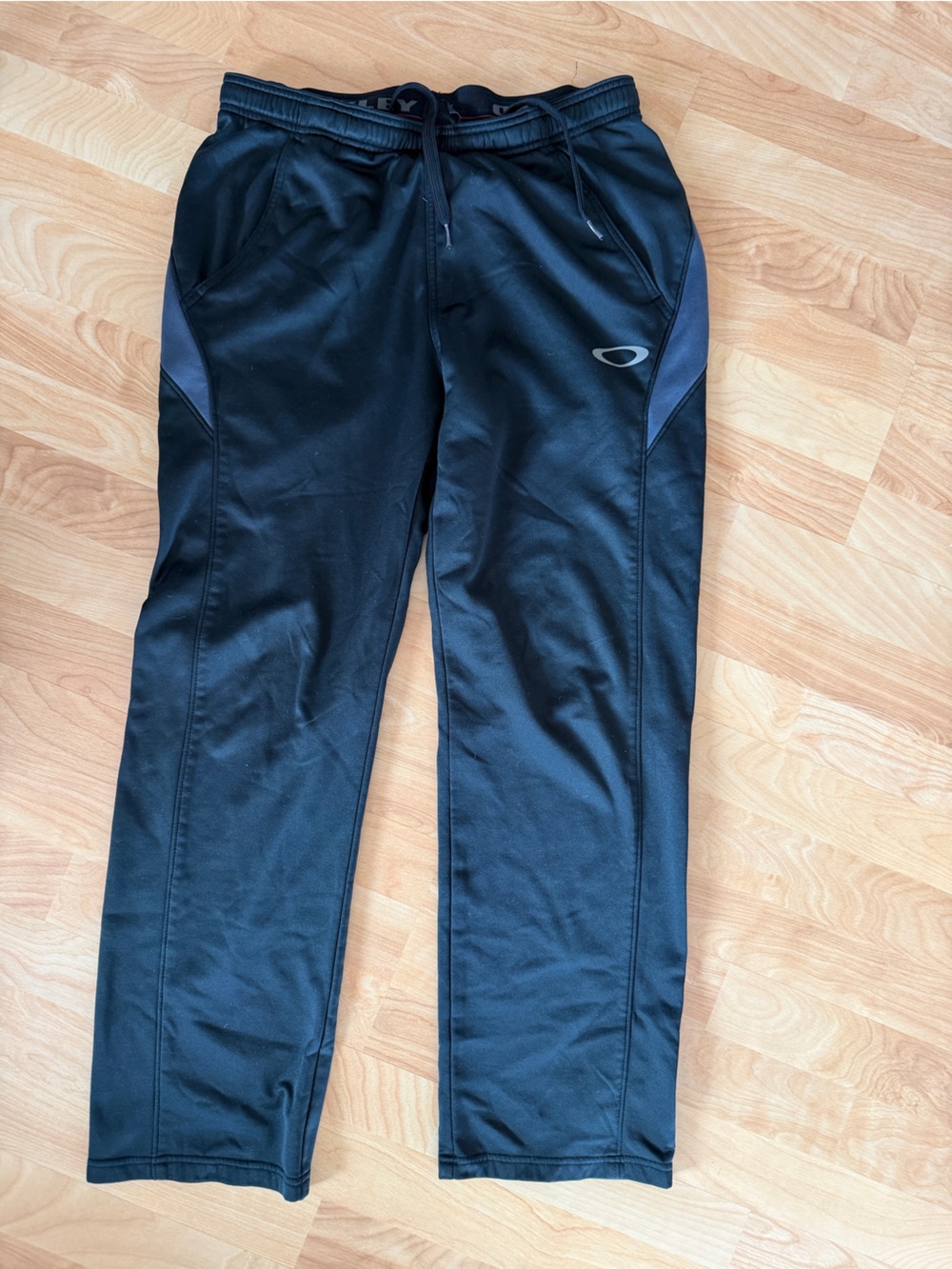 Oakley Black Athletic Joggers with Gray Accents